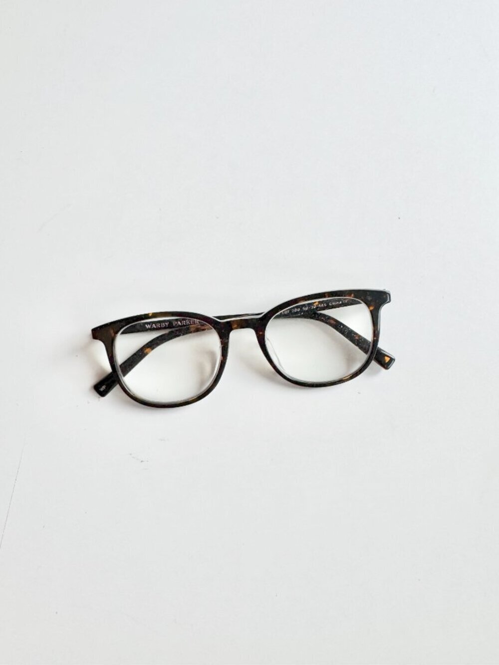 WARBY PARKER Durand Tortoise Shell Plastic Full Frame Eyeglasses